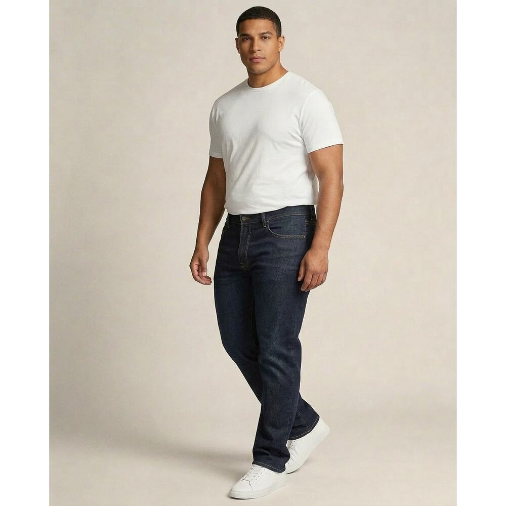 Lucky Brand 121 Slim Straight Coolmax Jeans Hula 40x34 Dark Wash Stretch
